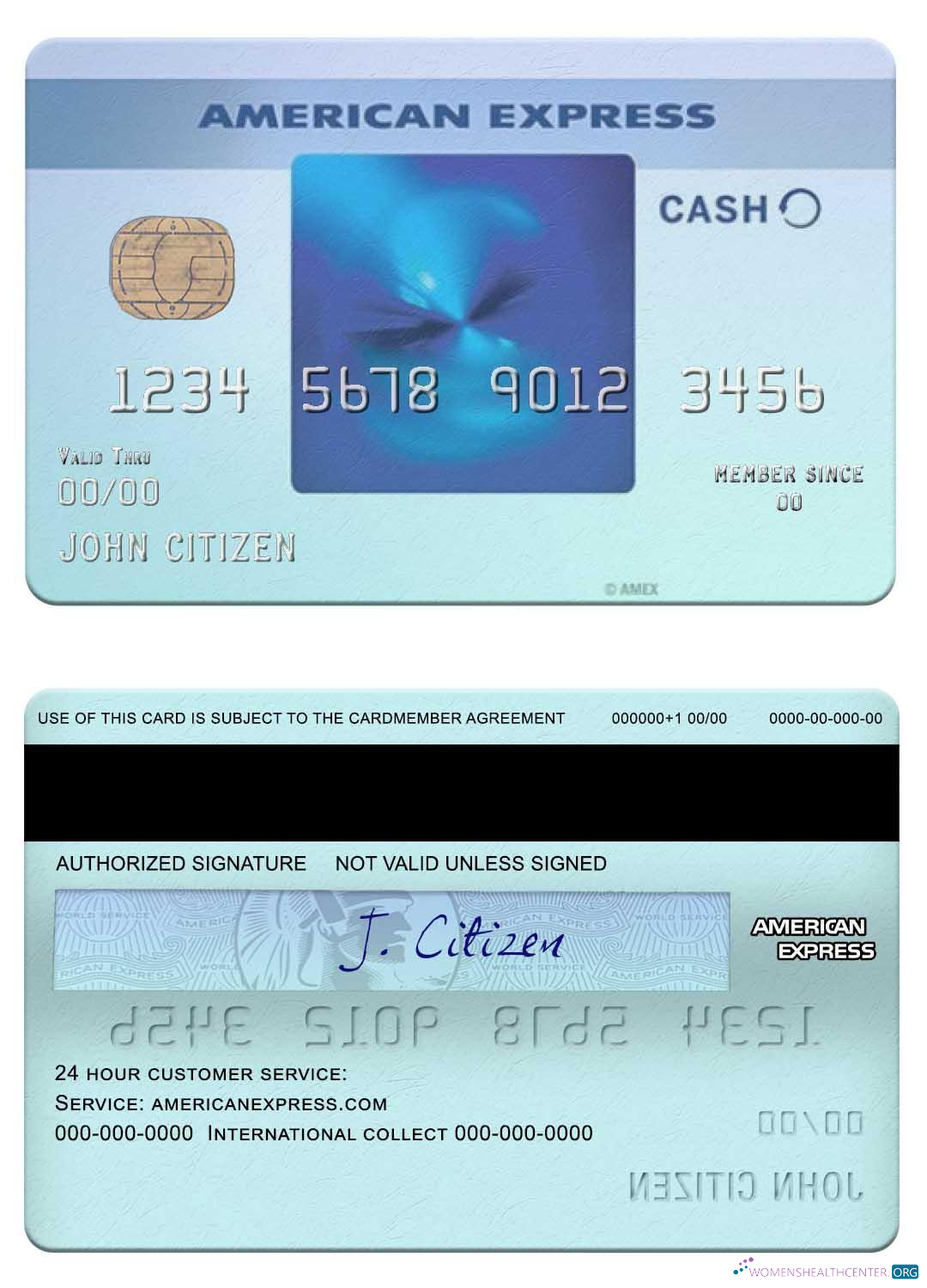 Download USA California BlueVine bank Blue Cash Everyday® Card from Amex Photoshop template